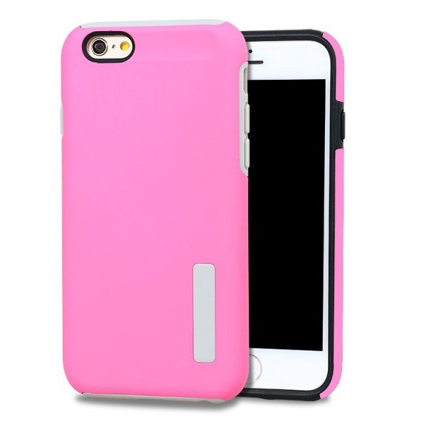 Wholesale iPhone 7 Pro Armor Hybrid Case (Hot Pink)